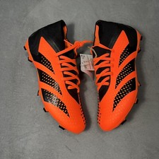Adidas Predator Accuracy .2 FG Black Orange Soccer Cleats F50 Mens 5 Womens 6.5