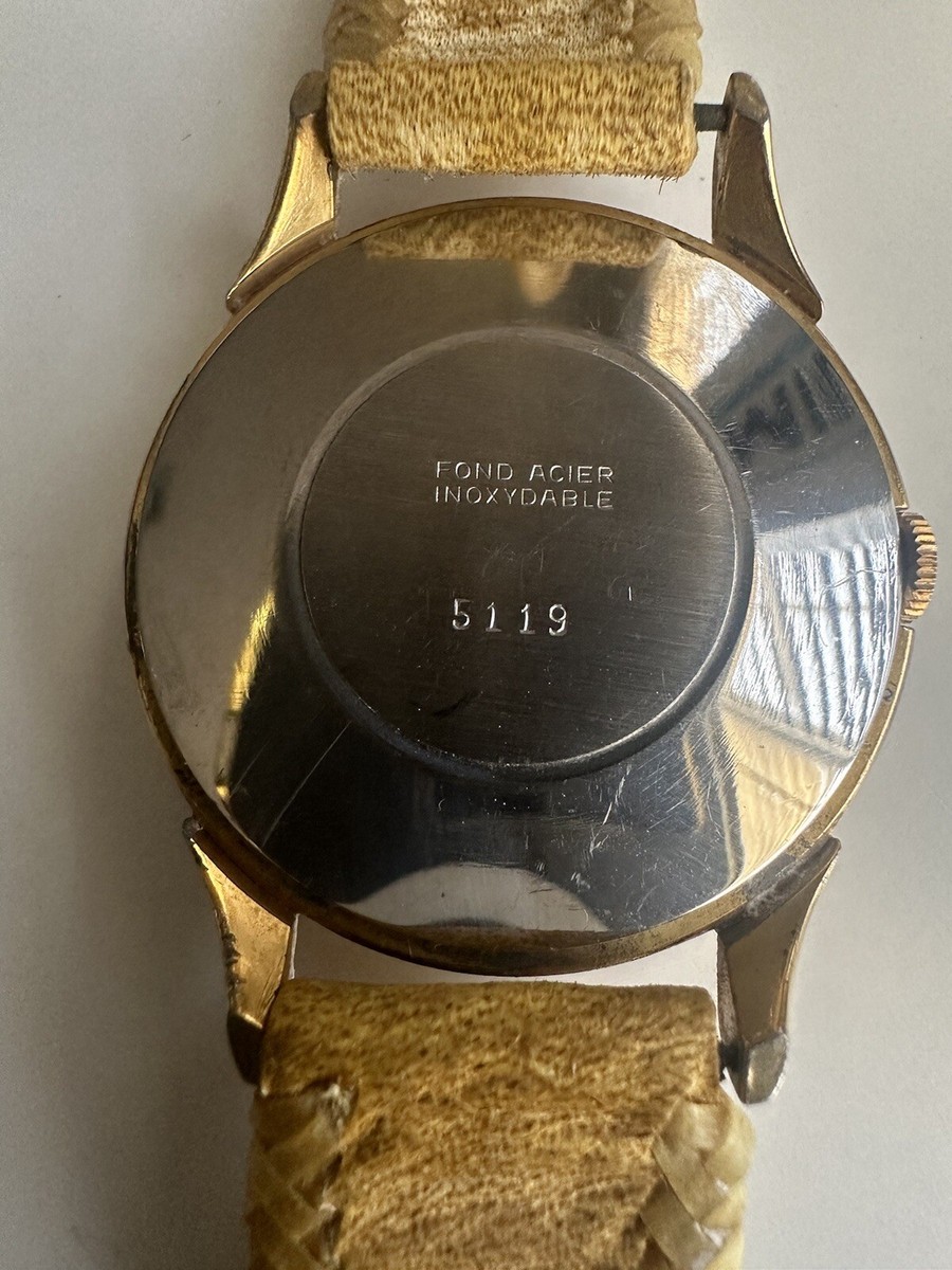 Vintage Large Windup Arkalitone Seconds Dial 37mm Gold Plated