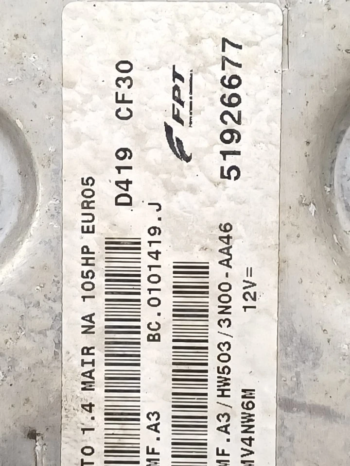 ALFA ROMEO MITO 1.4 GASOLINA 2009-2013 ECU (MOTOR) Foto 2 de 4