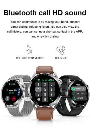 Smartwatch di lusso da uomo chiamata Bluetooth smartwatch contapassi orologi fitness - Foto 7 di 18