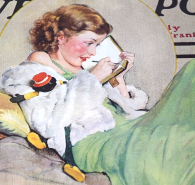 Saturday Evening Post 1933年ノーマンロックウェル The Saturday Evening Post June 17 1933 Norman Rockwell Girl With