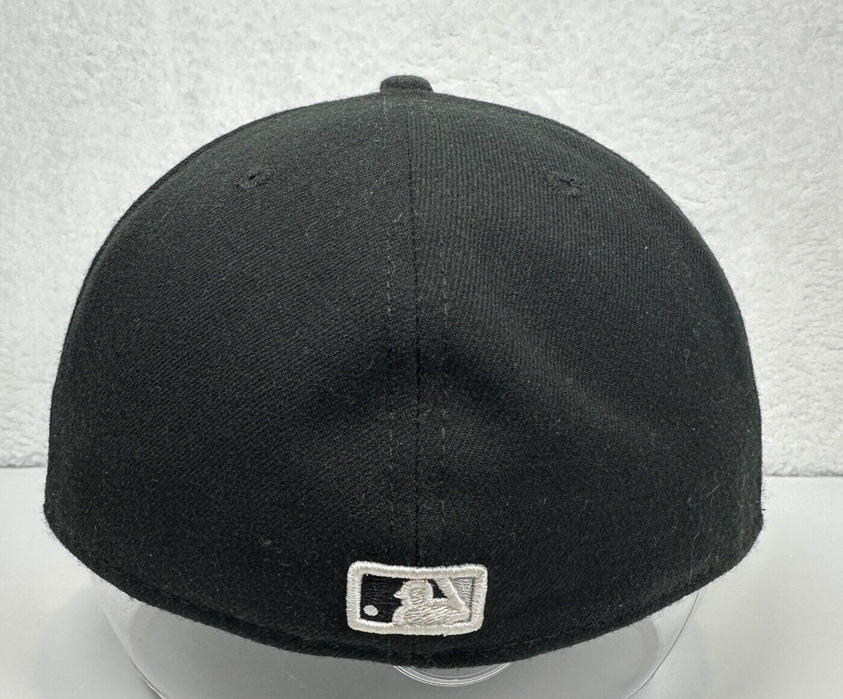Chicago White Sox New Era 59Fifty Hat Cap Black White Fitted