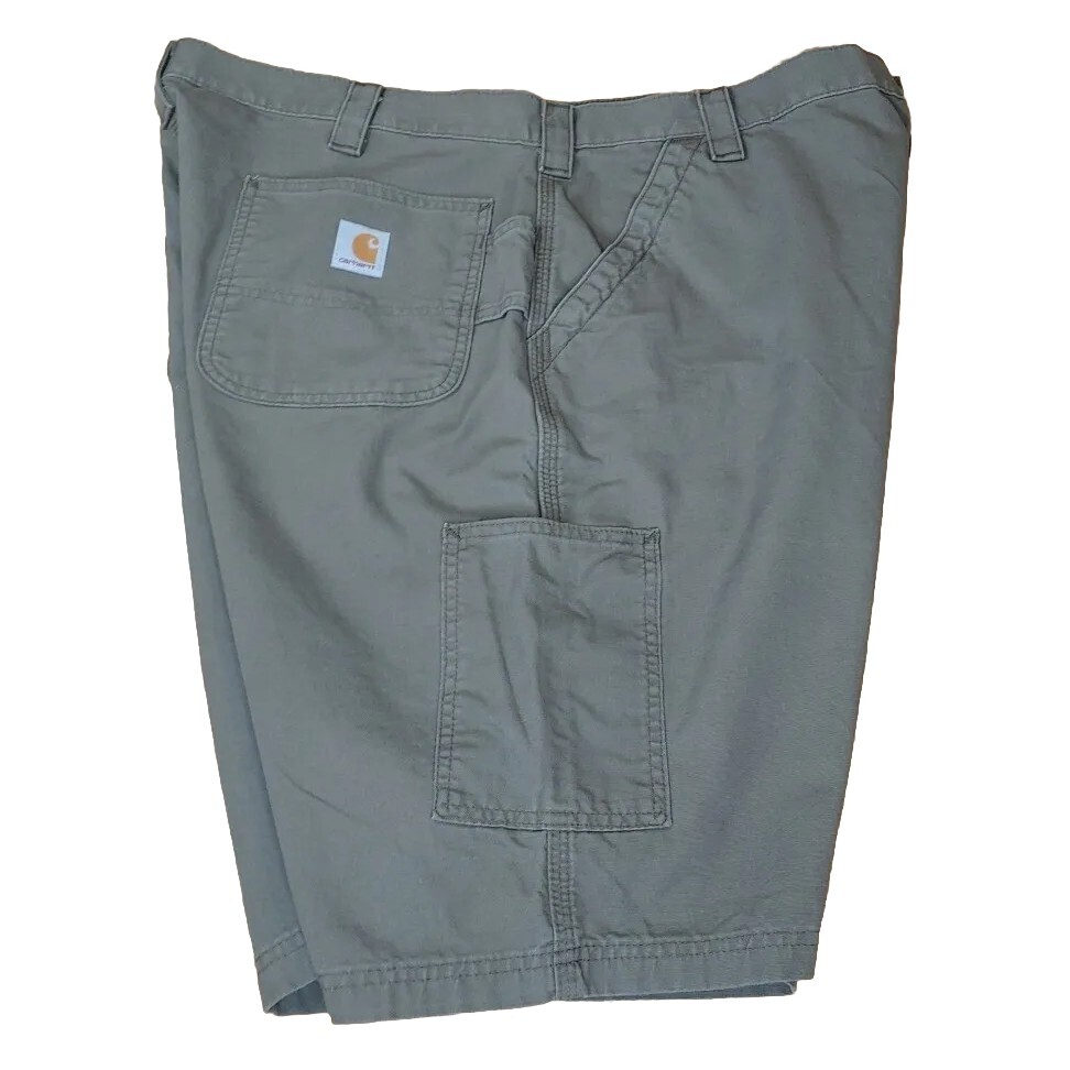 Carhartt 2 Carpenter Cargo Shorts Men 42 Brown Canvas Grunge Streetwear Y2k Vtg thumbnail 3