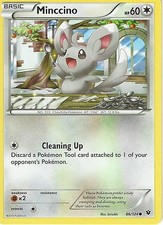 86/124 Minccino Common: Pokemon Trading Card Game XY-10 Fates Collide