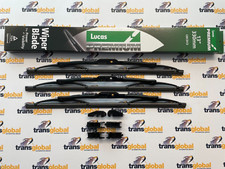 13" Front & Rear Wiper Blades 3 Piece Set Land Rover for Defender to 16 LUCAS