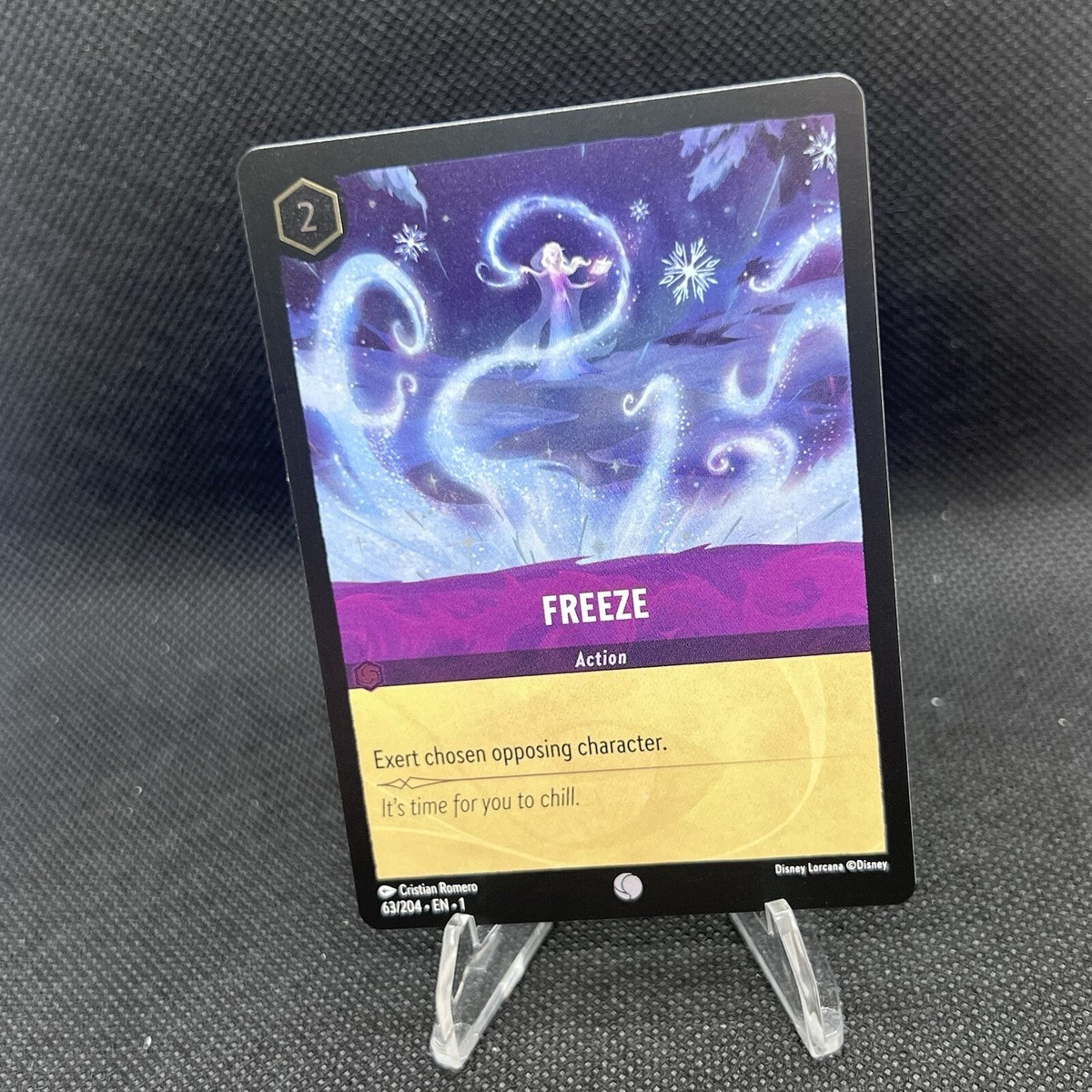 lorcana freeze card Freeze Disney Lorcana The First Chapter EN1 Cold Foil 63/204