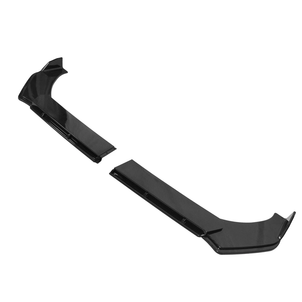 Carbon Front Bumper Lip Spoiler Body Kit + Strut Rods For Ford F150 F-150 H Foto 3 de 4