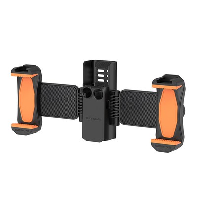 Handheld Bracket Expansion Dual Phone Vlog Holder Adapter for Osmo Pocket 3 QDE