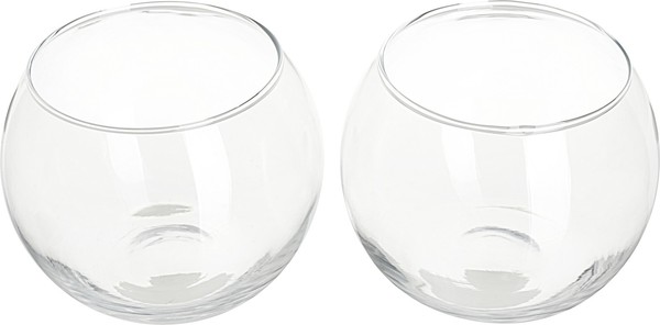 Vbs Teelichtglas Bowl 2Er-Set 10,5X8,5Cm Windlicht Kerzenglas Teelichthalter Diy-image