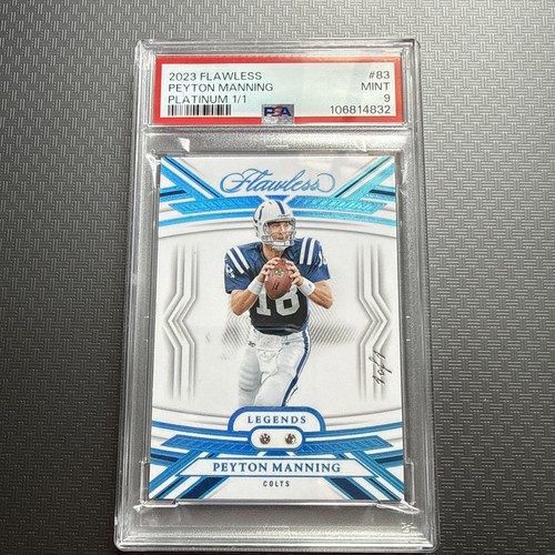 2023 Flawless Peyton Manning Diamond Gem Legends - Platinum 1/1 - PSA