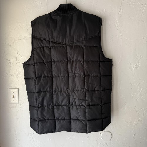 Roper Vest Mens Large Quilted Western Puffer Sleeveless Zip Outdoor Jacket - Picture 6 of 6