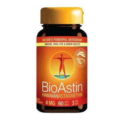 Nutrex Hawaii, Bioastin Hawaiian Astaxanthin, 4 Mg, 60 Softgels