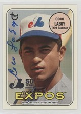 2019 Topps Archives 50th Anniversary of the Montreal Expos Coco Laboy Auto 10k8
