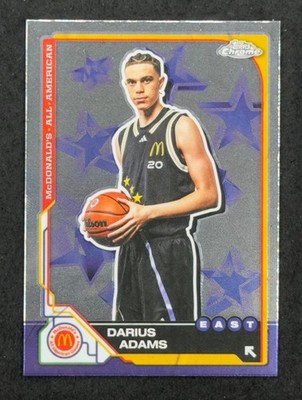 2025 Topps Chrome McDonald's All American #2 Darius Adams RC Prospect East