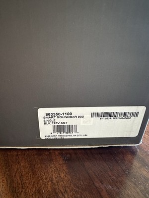 Bose Smart Soundbar 900 - Black (863350-1100) for sale online | eBay