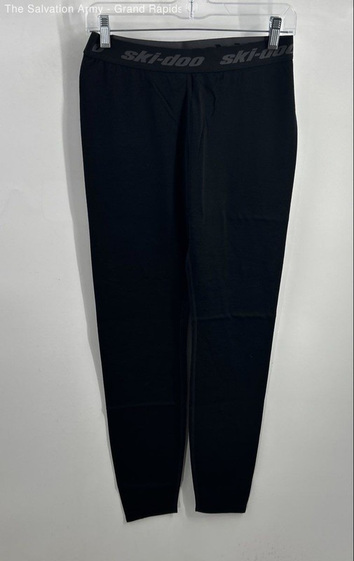 Ski-Doo BRP Womens Black Merino Wool Blend Long Johns Base Layer Bottom Sz Small