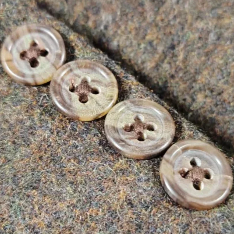 ВИНТАЖНЫЙ LAND'S END мужской Твидовый Blazer Sport пальто повседневный куртка размер 48R шерсти костюм - Изображение 4 из 4