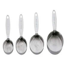 Cuisipro Stainless Steel Measuring Cup Set, 4 Piece