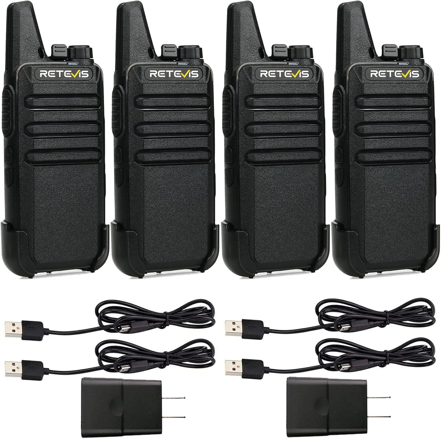 Rechargeable 2 Way Radio Walkie Talkies USB-C Long Range 4 P