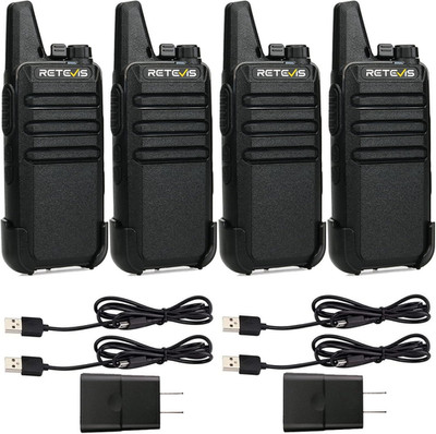 Rechargeable 2 Way Radio Walkie Talkies USB-C Long Range 4 Pack Portable