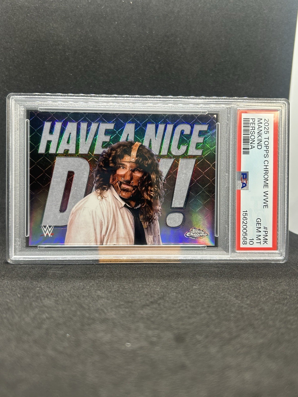 2025 Topps Chrome WWE Mick Foley / Mankind Persona Case Hit SSP - PSA 10
