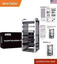 12U Server Cabinet, 10 inch Server Rack for Network, Servers, Audio, and Vide...