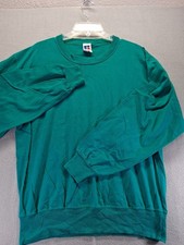Russell Athletic Men Green Sweater Longsleeve Made In The USA Size S