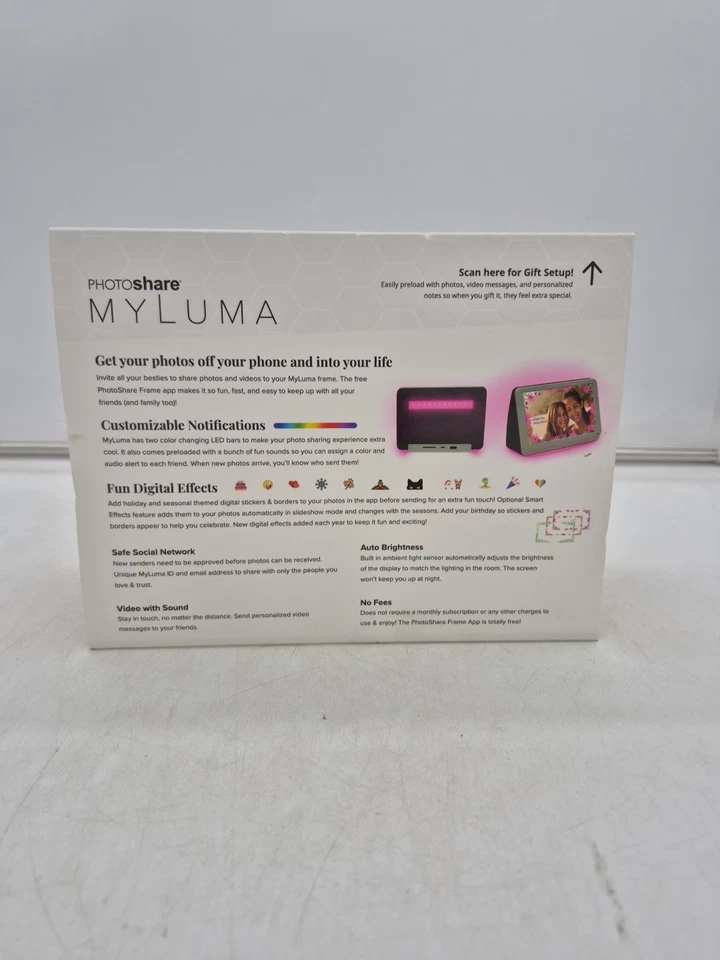 My Luma Photo Share 7” Stardust Grey WIFI Smart Frame. FML07SD - Image 2 of 2