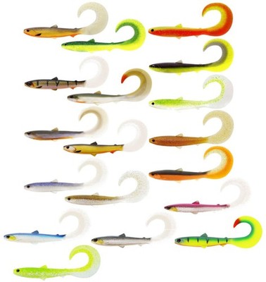 Westin BullTeez Curltail 14cm 15g - 2 Gummiköder, Gummifisch, Zanderköder, Köder
