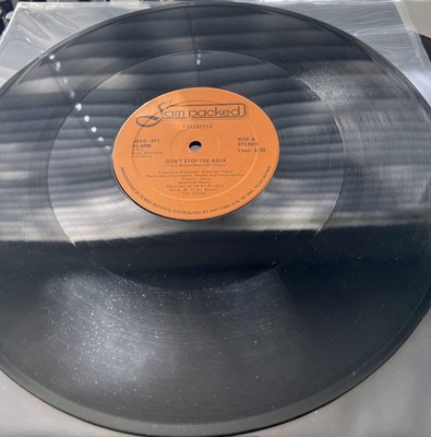 Freestyle   Don't Stop The Rock 1989 Canadian Orange Label Press 12'' VG+