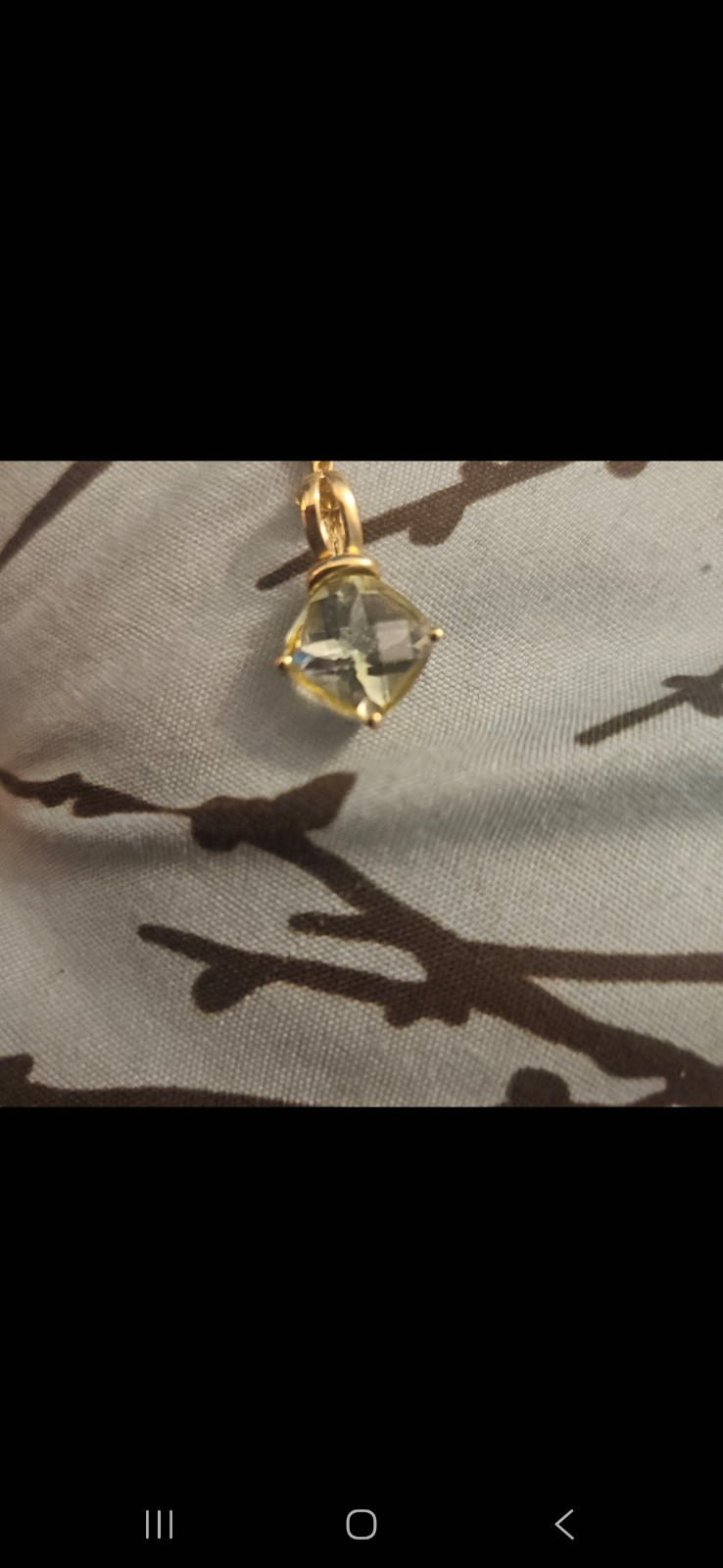 14K Solid Gold LightGreen Square Checkerboard Fac… - image 9