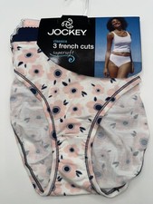 New 3 Pack JOCKEY Womens Size 6 Classics Supersoft French Cut Panties Underwear