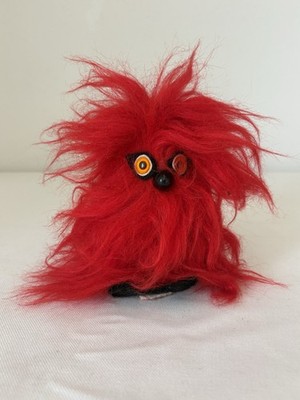 Vintage Glook Gonk ca. 60er Jahre Rot Retro Troll Doll collectables Ringo Star
