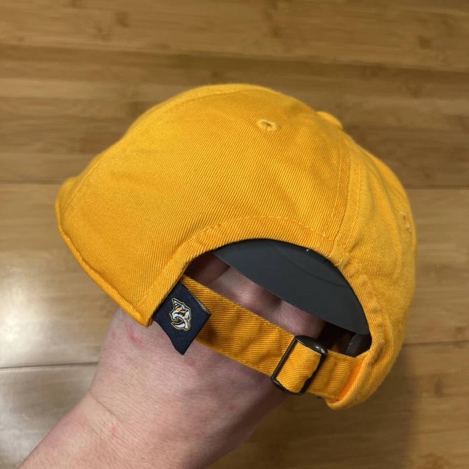 TOTW Nashville Predators NP Mapa Estatal Logo Tenn Oro Correa Gorra Sombrero NHL USADO EN EXCELENTE ESTADO Foto 4 de 4