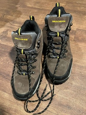Skechers Relment Pelmo Waterproof Hiking Boots Men's Brown Suede Relaxed Fit