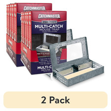 Reusable Solid Pro Series Multi-Catch Mouse Trap - Free Glue Board  2 pack