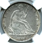 1840-O WB-5 Large O Liberty Seated Half Dollar, NGC AU 55