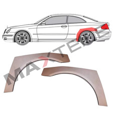 F&uuml;r MB W209 2002- 2010 Radlauf reparatur blech Satz/ L+R