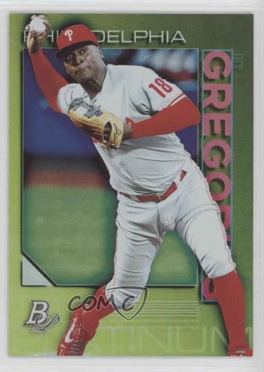 2020 Bowman Platinum Wal-Mart Chartreuse Didi Gregorius #33 0ij3