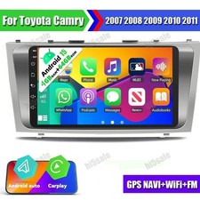 For Toyota Camry 2007-2011 Android 15 Apple CarPlay Car Stereo Radio GPS Camera