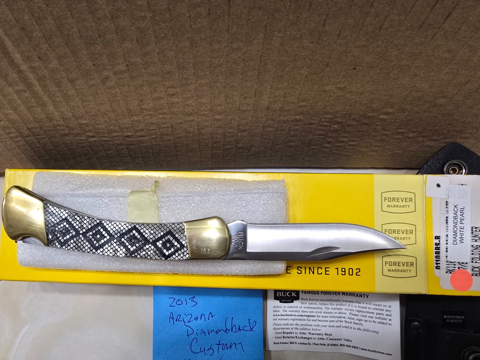 Buck 110 Arizona Diamondback Custom , NIB 