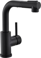 Modern Bar Sink Faucet Kitchen Sink Single Handle W/ Pull Out Sprayer Hot  Cold