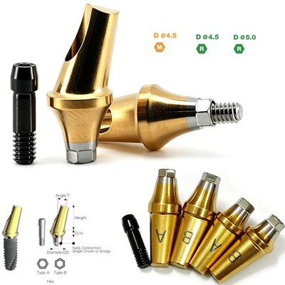 Hiossen ET 17°Angled Abutment Dental Titanium Prosthetic Mini Regular Platform