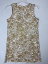 Lilly Pulitzer Dress Sand Bar Palm Beach Paradise SMALL beige tropical NWT