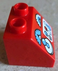 LEGO DUPLO - RED CONTROL PANEL - BATMAN JOKER CHALLENGE 10544 VINTAGE