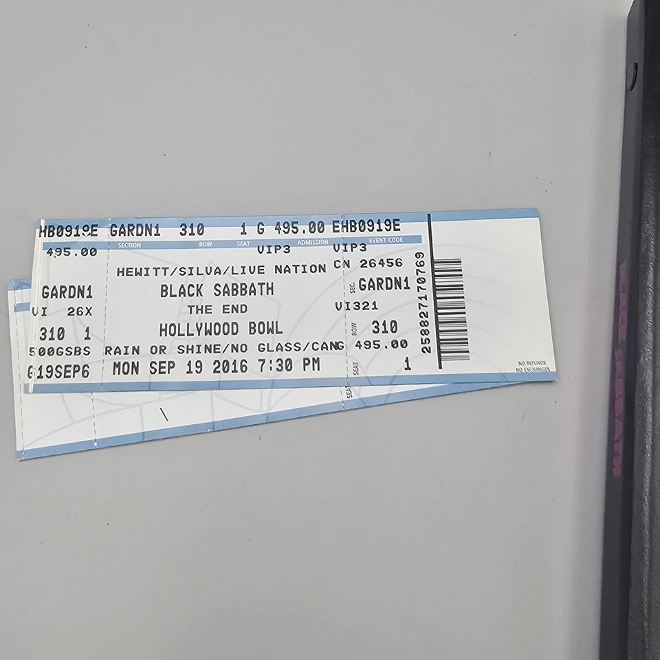 W/ TICKET Black Sabbath THE END Final Tour Ozzy Osbourne VIP Book-Limited Ed Box - Image 2 of 4