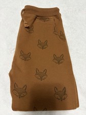 Rylee  Cru Kids Brown Fox French Terry Fleece Jogger Sweatpants Size 6-7