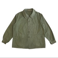 50s French Army Coverall Work Jacket Vintage French Work Wear Antique