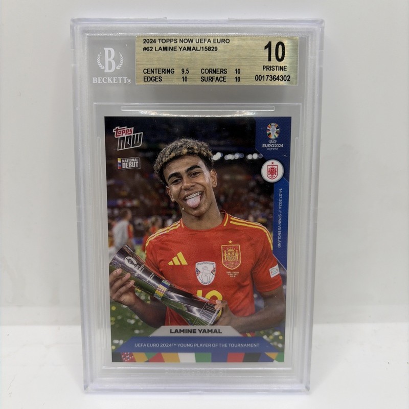 2024 Topps Now UEFA Euro /15829 Lamine Yamal #062 BGS 10 PRISTINE