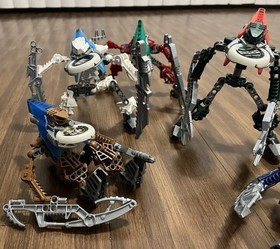 LEGO BIONICLE VAHKI (8614 - 8619) - FULL SET -  (No Canisters/Instructions)